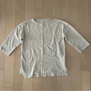 Tan Front Seam Knit Shirt